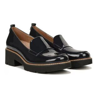 Naturalizer Women's Darry Lug Sole Loafers French Navy Patent